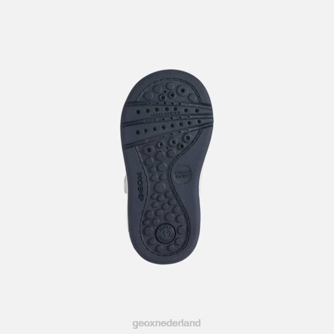 Geox grote baby 282Z1429 wit/koningsblauw