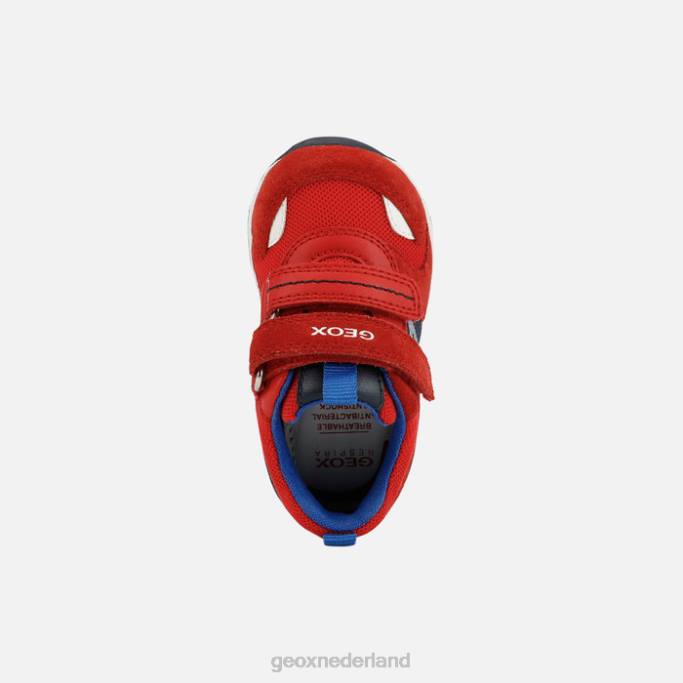 Geox rishon jongetje 282Z1604 rood/marineblauw