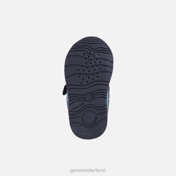 Geox rishon jongetje 282Z1615 donker marineblauw/donkerrood