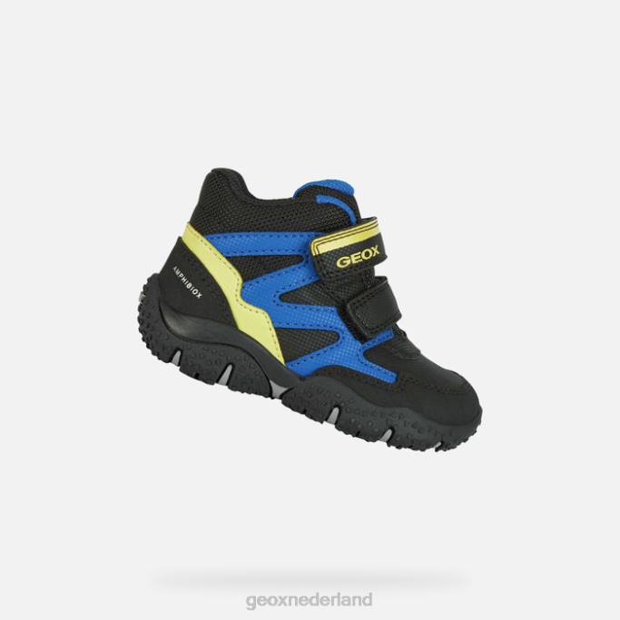Geox Baltische abx peuter 282Z1568 zwart/limoen