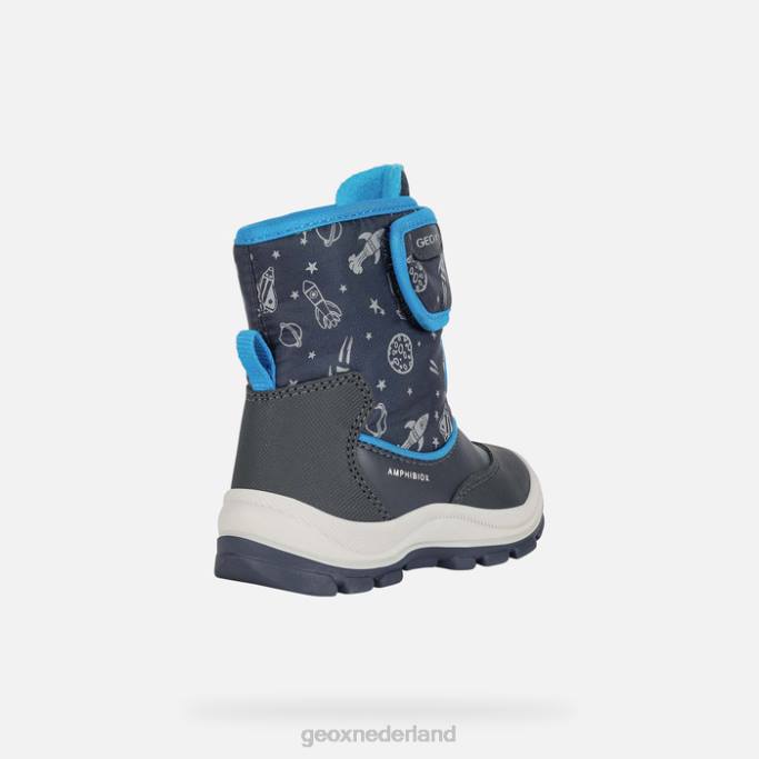 Geox flanfil abx peuter 282Z1538 marine/koninklijk