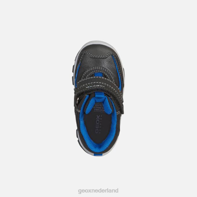 Geox flanfil peuter 282Z1634 zwart/koningsblauw