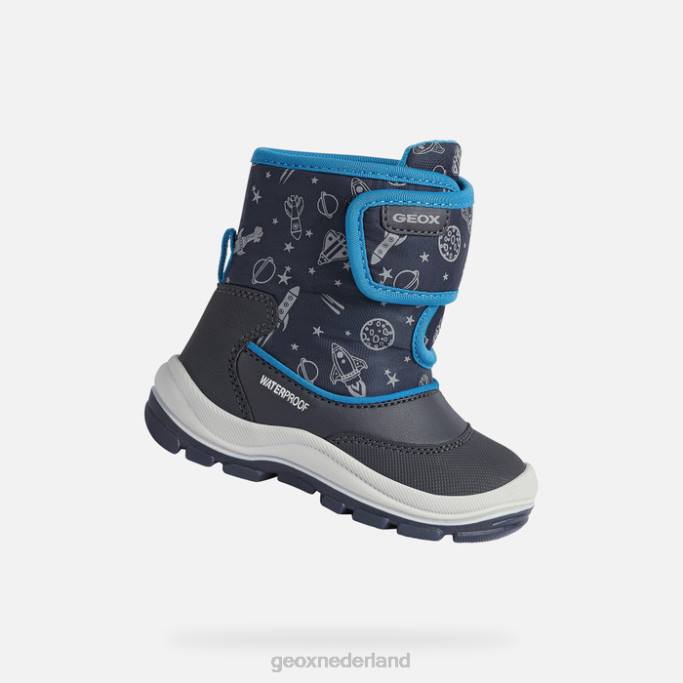 Geox flanfil peuter 282Z1655 marine/koninklijk