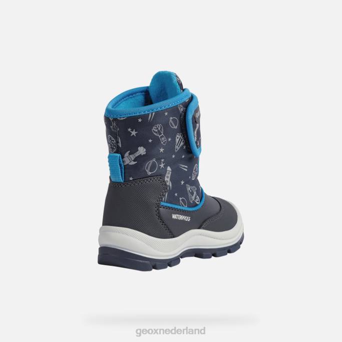 Geox flanfil peuter 282Z1655 marine/koninklijk