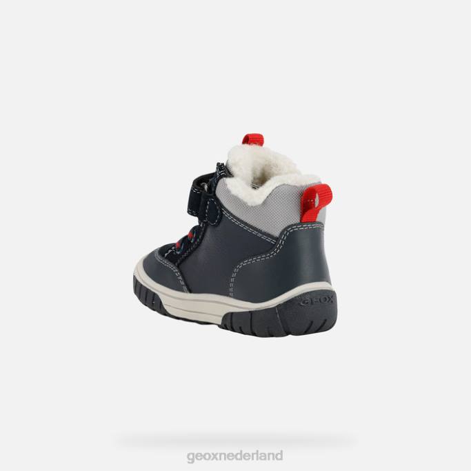 Geox omar schatje 282Z2032 marine/rood