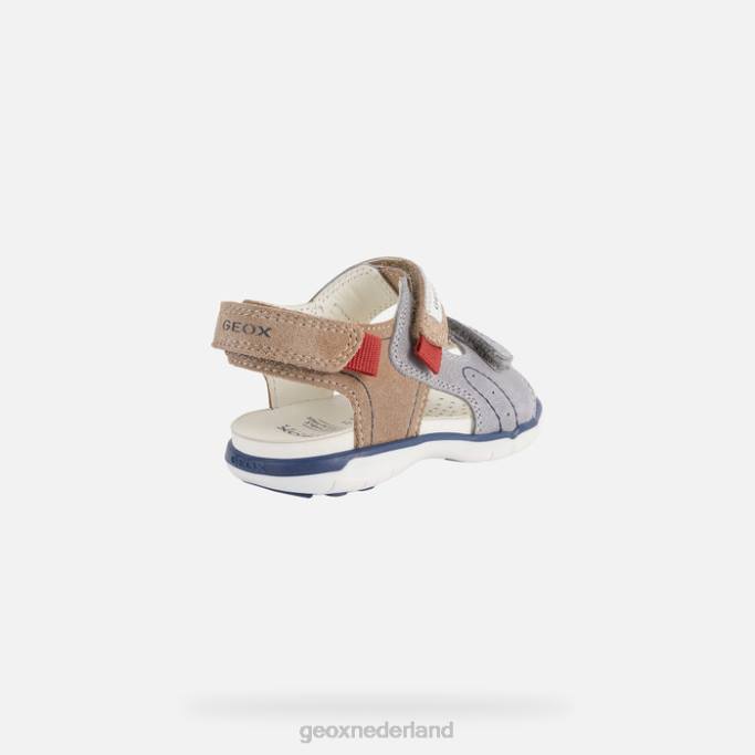 Geox sandaal delhi peuter 282Z1629 grijs/beige