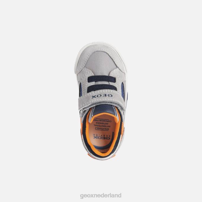 Geox Kilwi peuter 282Z1592 lichtgrijs/oranje