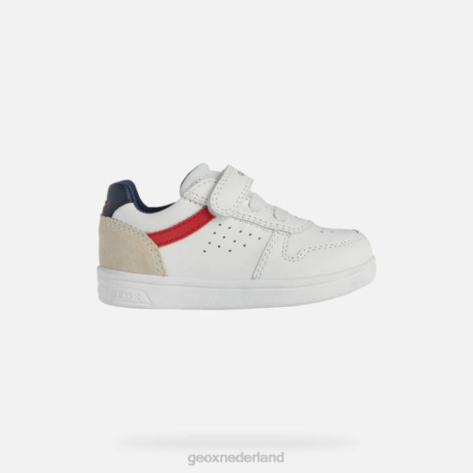 Geox djrock peuter 282Z1579 wit rood