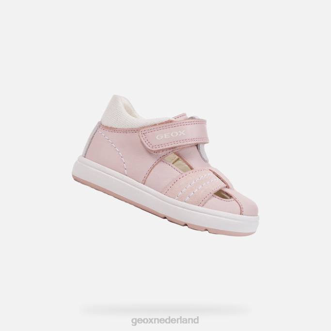 Geox Biglia-meisje 282Z1543 lichtroze/wit