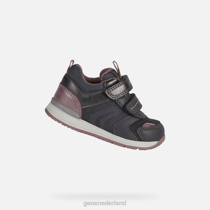 Geox rishon meisje 282Z1614 donkergrijs/roze