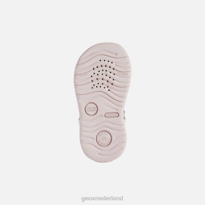 Geox sandaal macchia meisje 282Z1624 witte roos