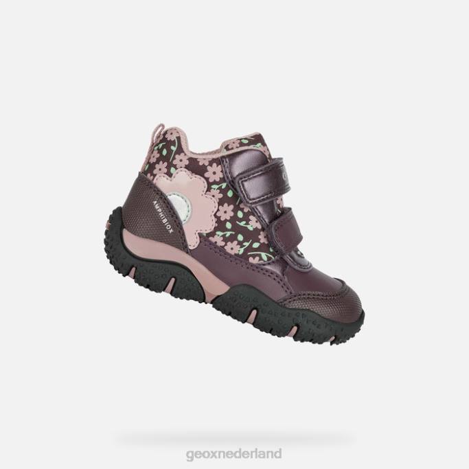 Geox Baltische abx peuter 282Z1482 pruim/donkerroze