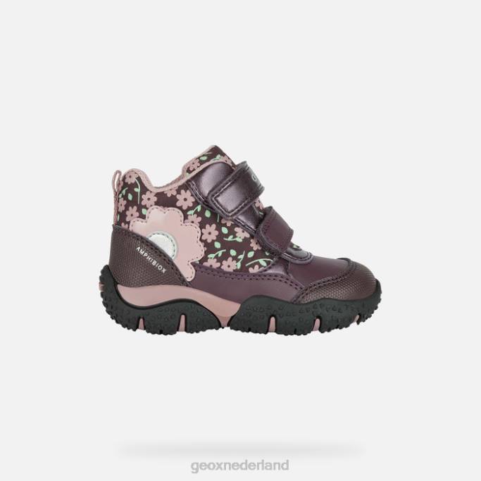 Geox Baltische abx peuter 282Z1482 pruim/donkerroze