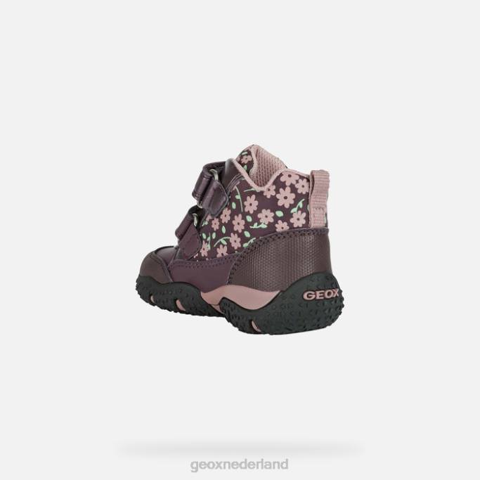 Geox Baltische abx peuter 282Z1482 pruim/donkerroze