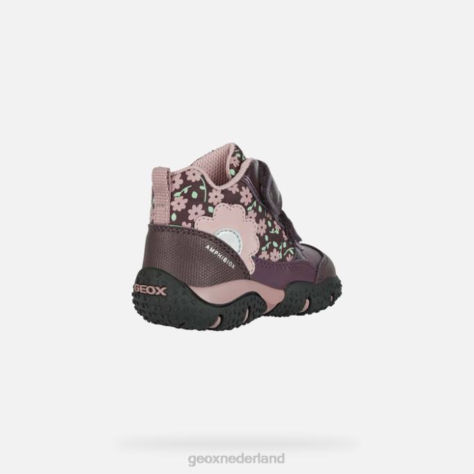 Geox Baltische abx peuter 282Z1482 pruim/donkerroze
