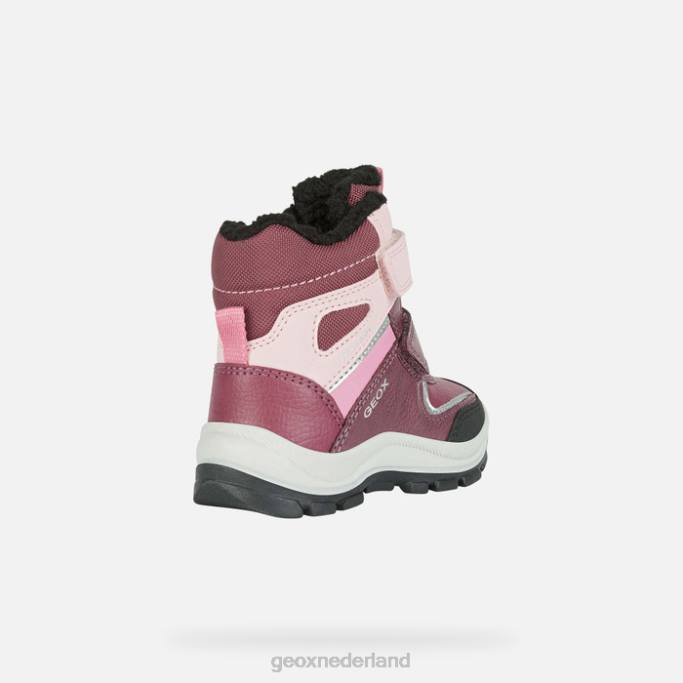 Geox flanfil abx peuter 282Z1562 bordeaux/roze