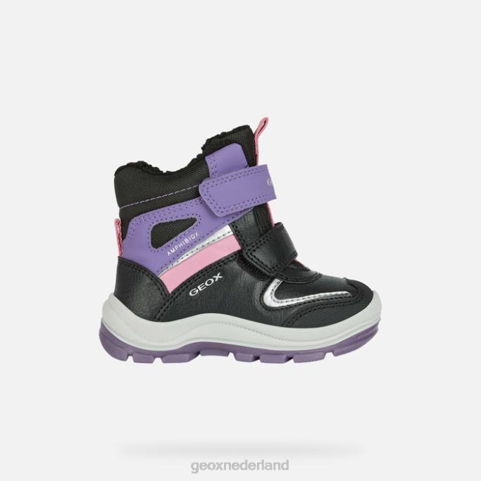 Geox flanfil abx peuter 282Z1563 zwart/violet