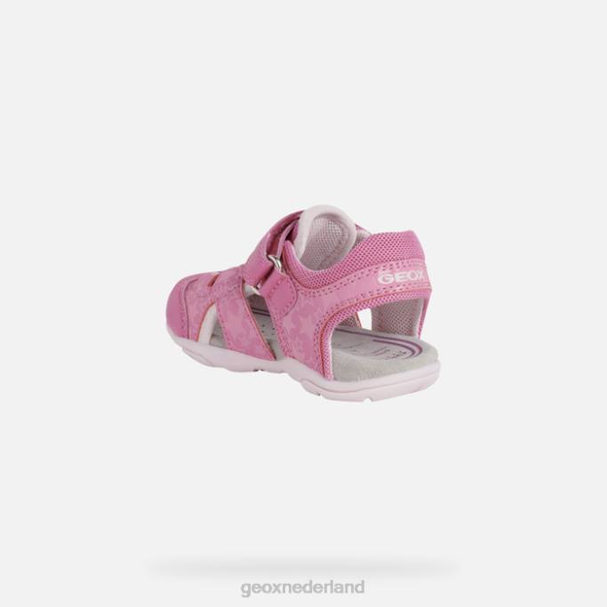 Geox sandaal agasim peuter 282Z1513 fuchsia/roze