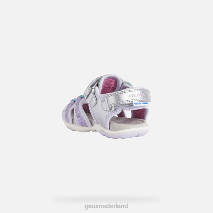 Geox sandaal agasim peuter 282Z1595 zilver/lila