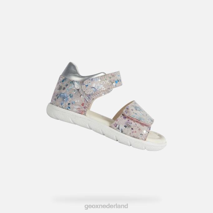 Geox sandaal alul peuter 282Z1549 lichtroze/zilver