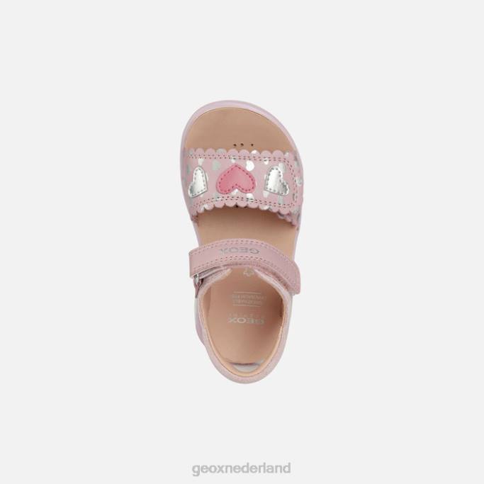 Geox sandaal delhi peuter 282Z1521 roze/zilver
