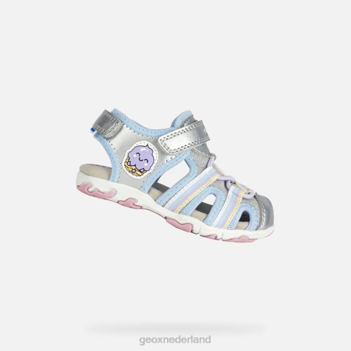 Geox sandaal flaffee peuter 282Z2013 zilver