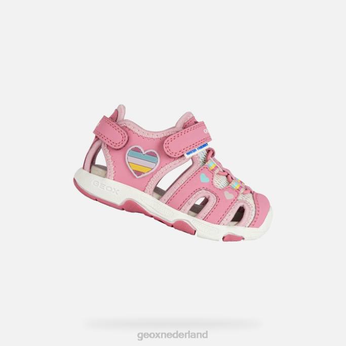 Geox sandaal multy peuter 282Z1470 fuchsia/veelkleurig