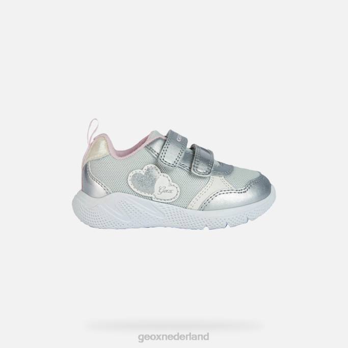 Geox sprintje peuter 282Z1459 zilver/roze