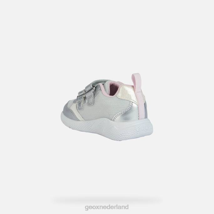 Geox sprintje peuter 282Z1459 zilver/roze