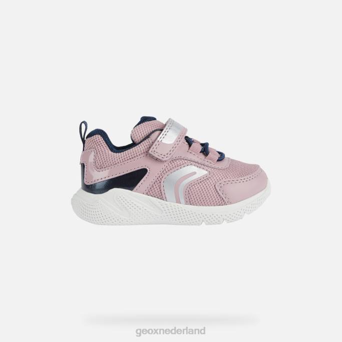 Geox sprintje peuter 282Z1489 lichtroze/marineblauw