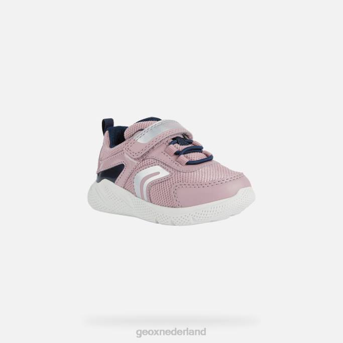 Geox sprintje peuter 282Z1489 lichtroze/marineblauw