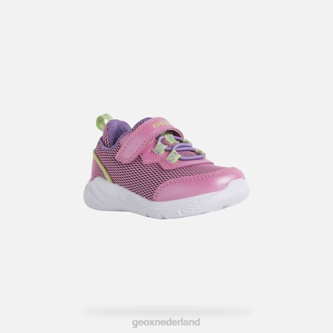 Geox sprintje schatje 282Z1438 fuchsia/zuurgroen