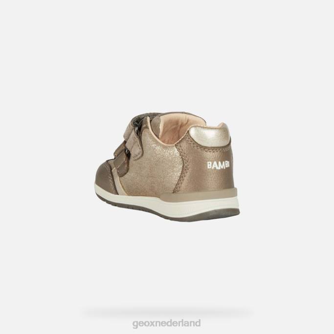 Geox rishon schatje 282Z1499 rookgrijs/platina