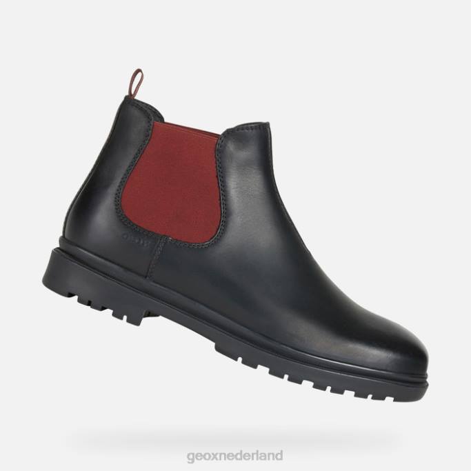 Geox andalo man 282Z743 zwart/wijn