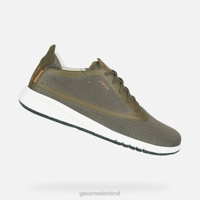 Geox aerantis man 282Z885 donker olijfgroen