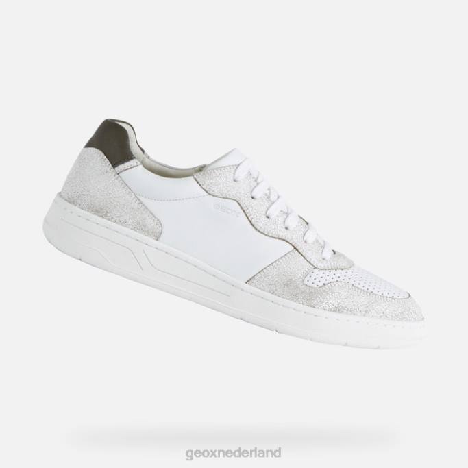 Geox magnetische man 282Z784 wit/licht olijfgroen