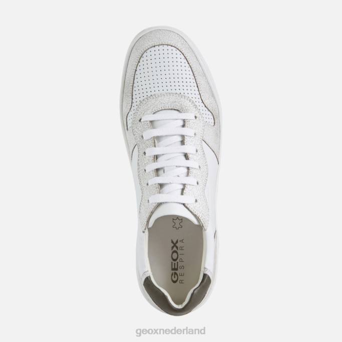 Geox magnetische man 282Z784 wit/licht olijfgroen