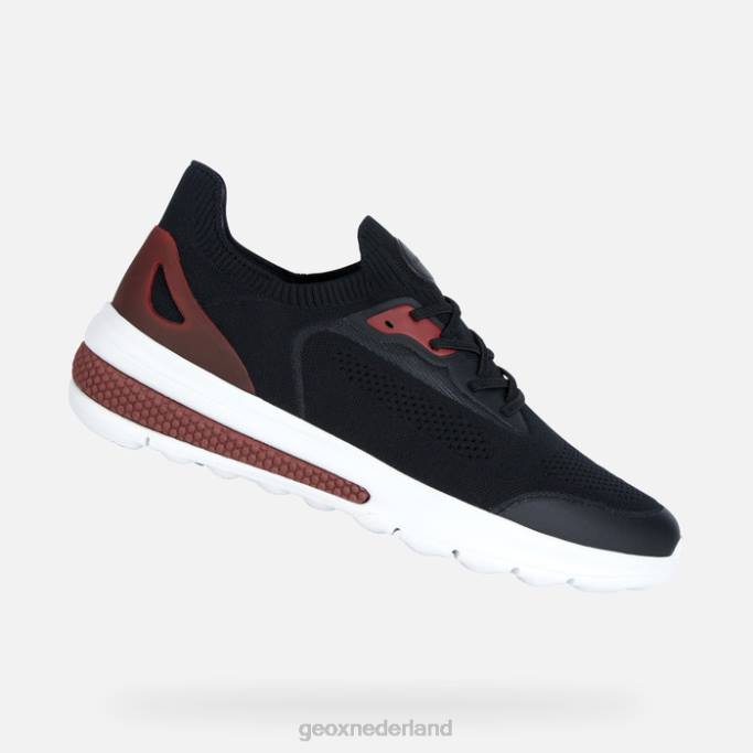 Geox spherica actieve man 282Z1772 zwart rood