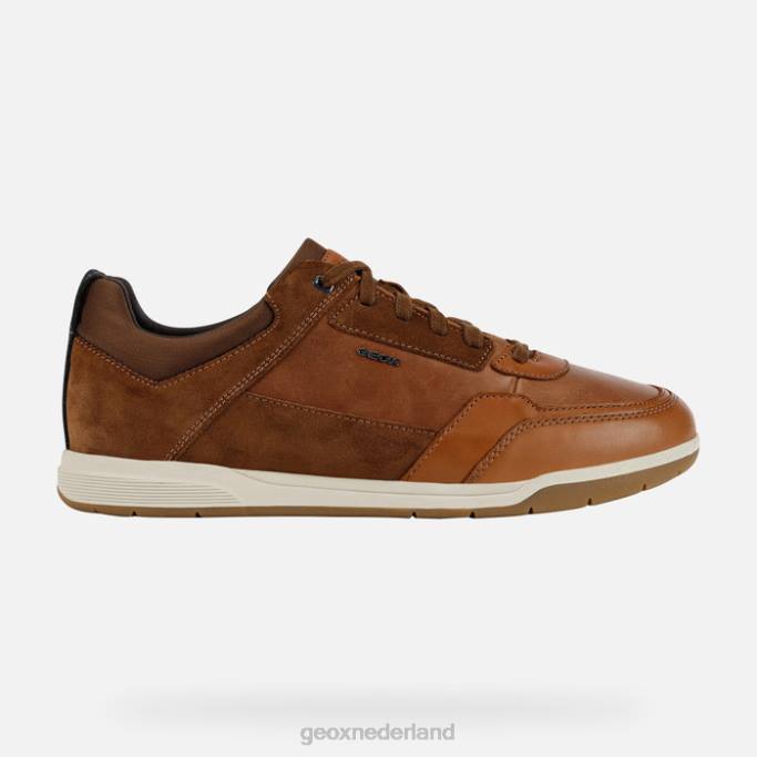 Geox spherica ec3 man 282Z934 cognac/lichtbruin
