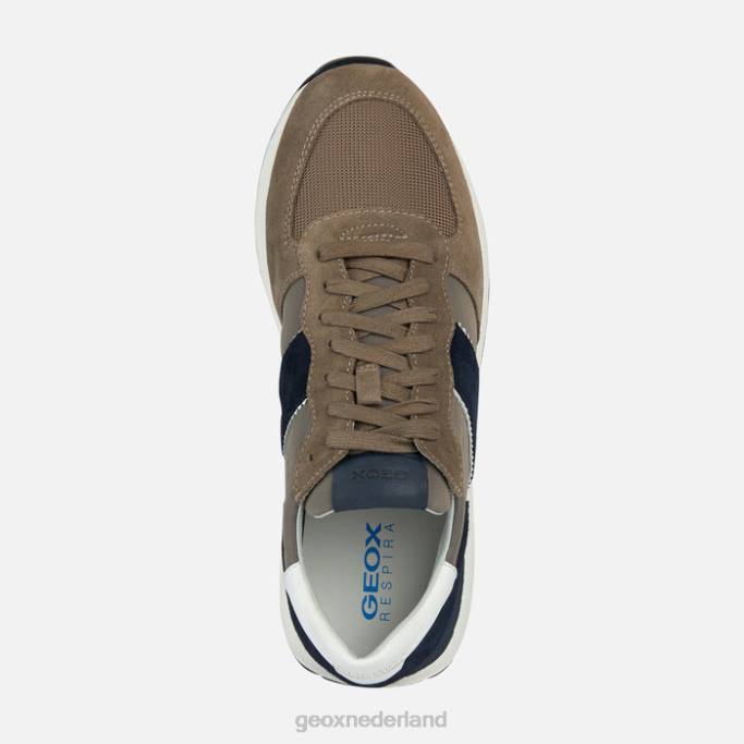 Geox spherica vseries man 282Z715 taupe/marineblauw