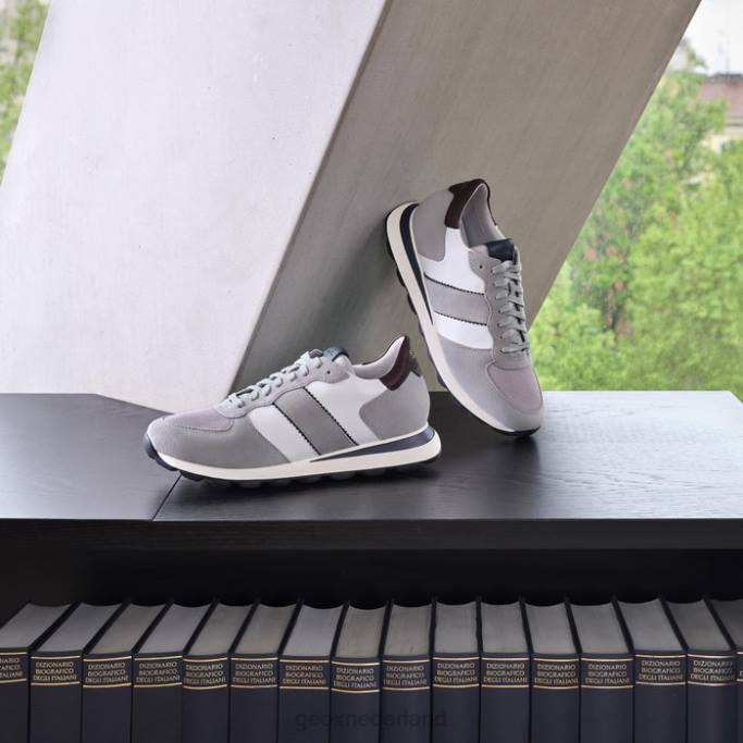 Geox spherica vseries man 282Z770 lichtgrijs/wit