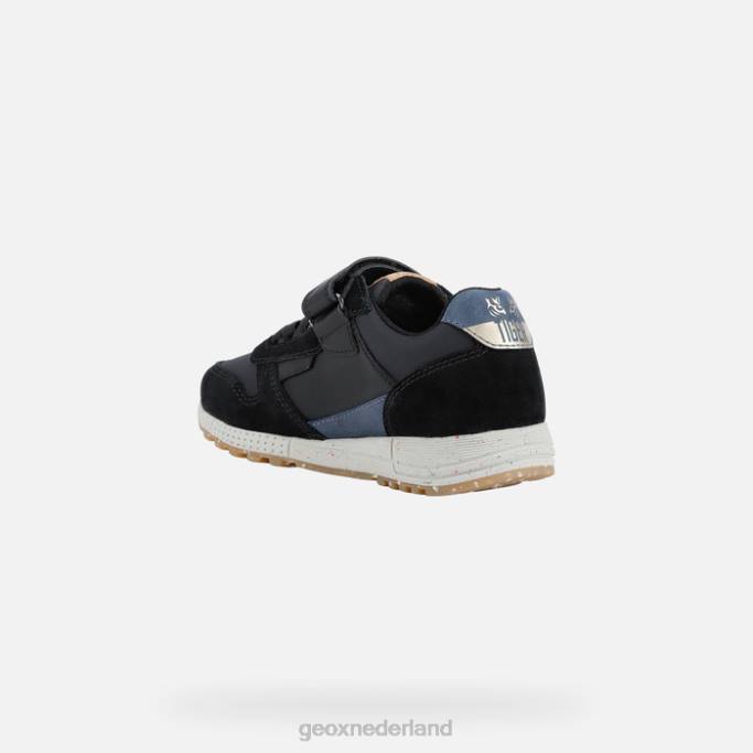 Geox alben junior 282Z1245 zwart/marineblauw