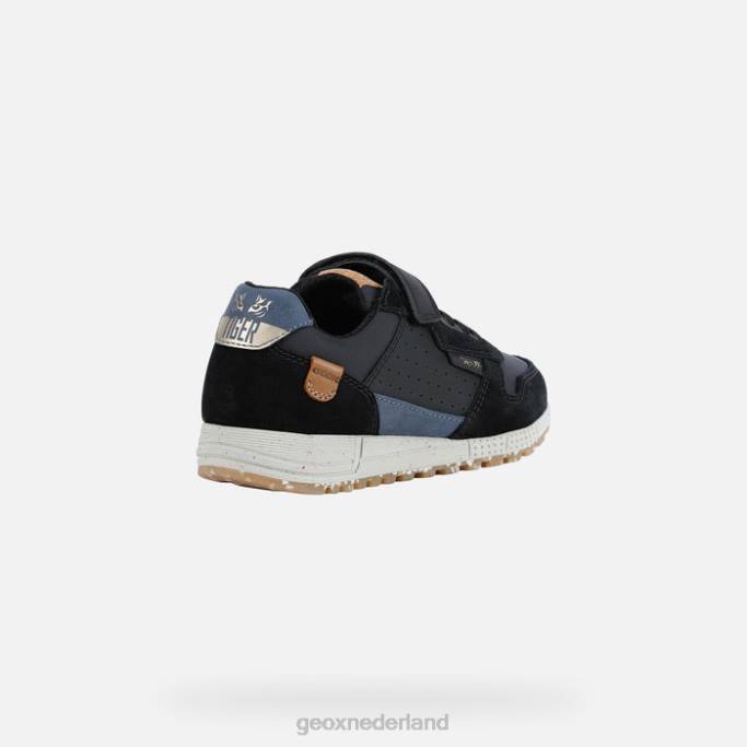 Geox alben junior 282Z1245 zwart/marineblauw