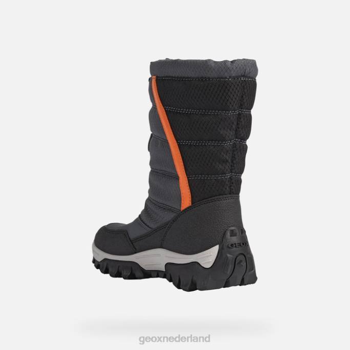 Geox Himalaya abx junior 282Z1161 donkergrijs/oranje
