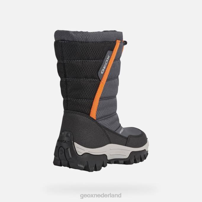 Geox Himalaya abx junior 282Z1161 donkergrijs/oranje