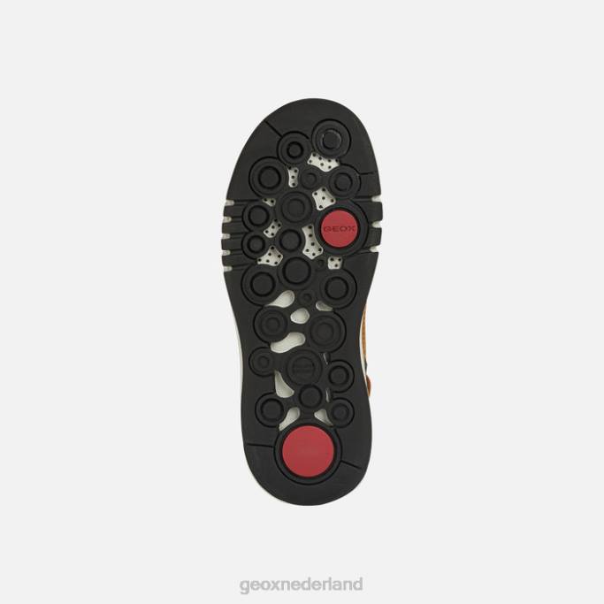 Geox beluchter abx jongen 282Z1333 lichtbruin/donkerrood