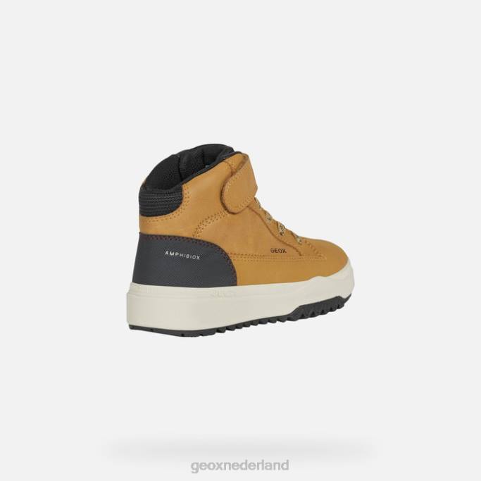 Geox bunshee abx jongen 282Z1986 donkergeel/zwart