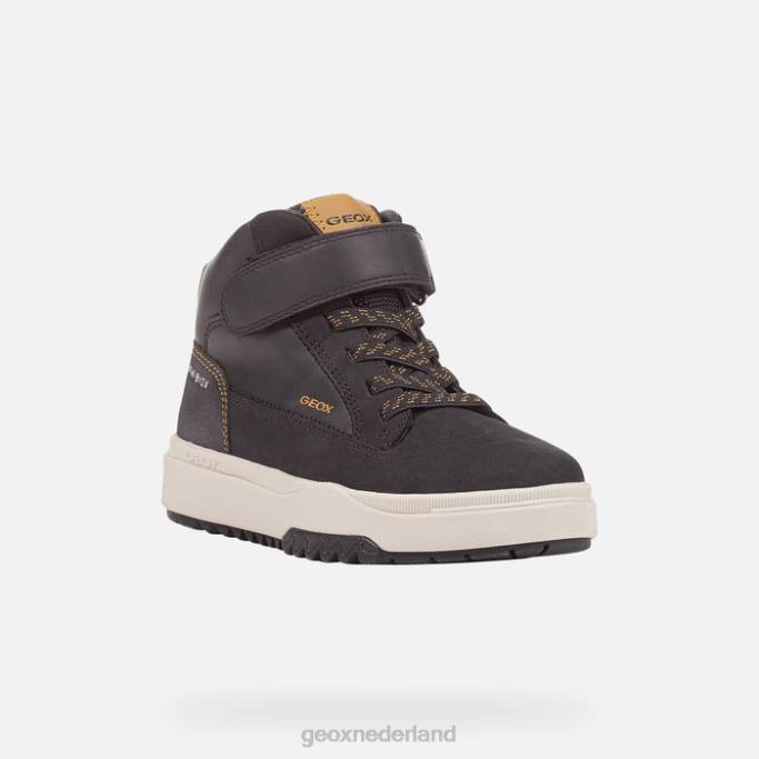 Geox bunshee abx jongen 282Z1987 zwart/donkergeel