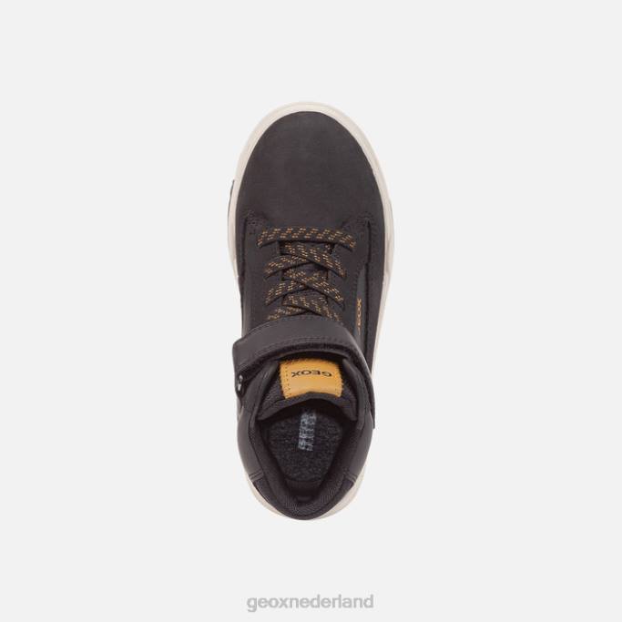 Geox bunshee abx jongen 282Z1987 zwart/donkergeel