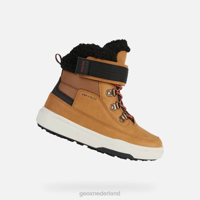 Geox bunshee pg abx junior 282Z1113 donkergeel/zwart